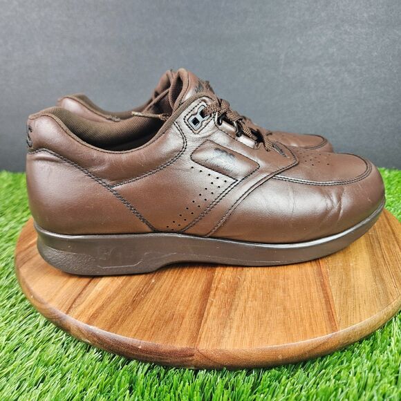SAS Time Out Shoes Mens Size 9.5 M Brown Leather Comfort Walking Orthopedic - Picture 1 of 12